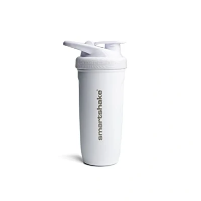Abbildung von SmartShake Reforce Edelstahl Protein Shakerflasche 900 ml 30 oz Auslaufsicherer Schraubverschluss BPA frei Unisex Weiß