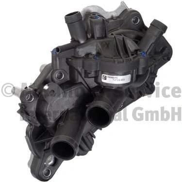 Abbildung von PIERBURG 7.07152.10.0 Wasserpumpe mit Dichtung Thermostat, Kühlmittelregler mechanisch VOLKSWAGEN: Golf 7, Passat B8 Variant, 7 Variant