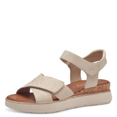 Abbildung von Tamaris Comfort Plateausandalette, Damen, Größe: 38, Ivory Schuhe