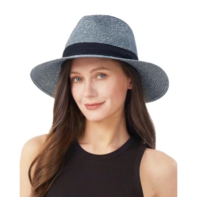Abbildung von Zylioo Stroh Sonnenhut Kleine Kopf,UV Schutz Fedora Strohhut Größen,Strandhut Sommerhut Größe S für Sommer Urlaub