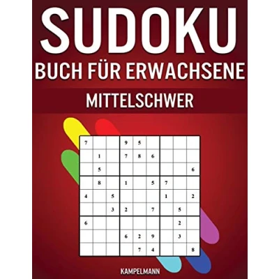 Abbildung von Sudoku Buch für Erwachsene Mittelschwer: 300 Sudokus fortgeschrittene (mit Lösungen)