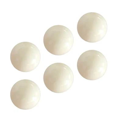 Abbildung von DOJA Barcelona Tischkicker Bälle 34 mm Paket 6 Weiß Kickertisch Ball Tischfussball Mini Fussball Kickerbaelle Profi/Kinder Kickerball Kugeln Fußballspiele