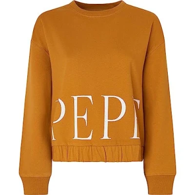 Abbildung von Pepe Jeans Damen Victoria Sweatshirt, Yellow (Ochre Yellow), S