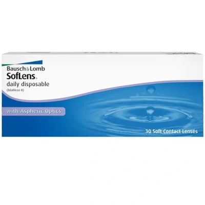 Abbildung von Bausch + Lomb SofLens Daily Disposable Tageslinsen, sphärische Kontaktlinsen, weich, 30 Stück BC 8.6 mm / DIA 14.2 4.00 Dioptrien