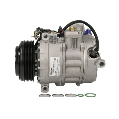 Abbildung von BOSCH 1 986 AD1 326 Kompressor 12V PAG 46 R134a mit Montageanleitung, Dichtring BMW: 5 Touring, 3 Saloon, Saloon