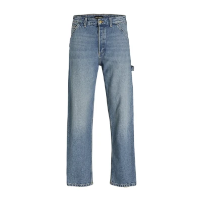 Abbildung von Jack &amp; Jones Jjieddie Jjcarpenter Jeans Relaxed Fit, Herren, Größe: 27x34, Blue denim