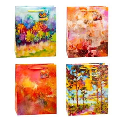 Abbildung von K3T Geschenktüten ART ON CANVAS, 4er Packung, Größe: Groß (HxBxT 32 x 26 13,5 cm), Art. Nr. 87319