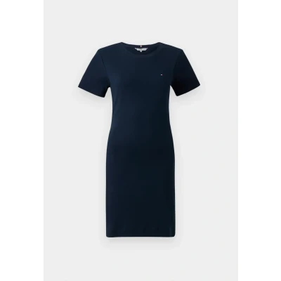 Abbildung von Tommy Hilfiger NEW CODY Jerseykleid, Damen, Größe: XXS, Dark night navy