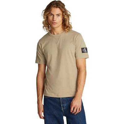 Abbildung von Calvin Klein Jeans Badge Regular TEE Tshirt basic, Herren, Größe: XXL, Tree house