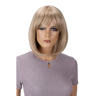 Abbildung von CAISHA Perücke Bob Kurzhaar Cosplay Theater Show Hitzebeständig Synthetik Glatt Blond WB3