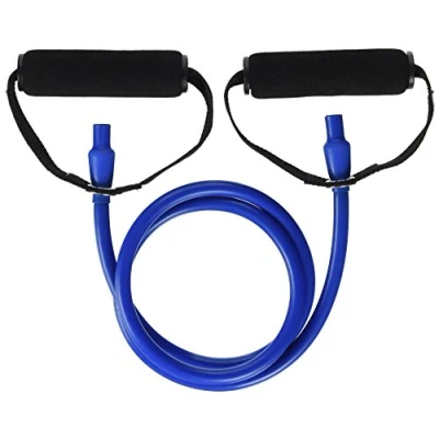 Abbildung von DITTMANN Body Tube Deluxe Fitnessband Expander blau/extra stark Schaumstoffgriff