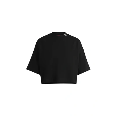 Abbildung von HUGO Damelody Tshirt basic, Damen, Größe: Medium, Black