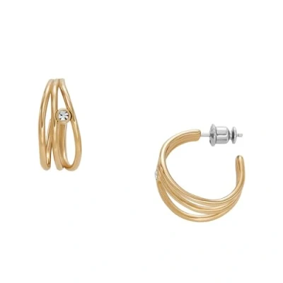 Abbildung von Skagen Ohrringe goldcoloured, Damen, Größe: One Size, Gold coloured