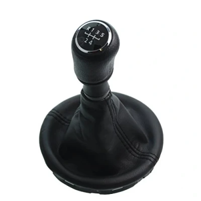 Abbildung von L &amp; P Car Design L&amp;P A262 2 Schaltsack Schaltmanschette Schwarz Schaltknauf 5 Gang kompatibel mit VW T5 Knauf Schaltknopf Rahmen Komplettset Plug Play Ersatzteil für 7H0711113