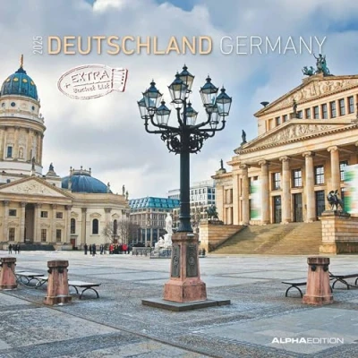 Abbildung von Deutschland 2025 Broschürenkalender 30x30 cm (30x60 geöffnet) Kalender mit Platz für Notizen Wandkalender Wandplaner