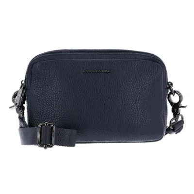 Abbildung von Mandarina Duck Damen Leder Kameratasche Mellow Leather Kamera Bag, Kleid Blau