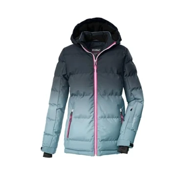 Abbildung von killtec Mädchen Skijacke/Ski Steppjacke mit Kapuze und Schneefang KSW 330 GRLS SKI QLTD JCKT, hellblau, 176, 42469 000