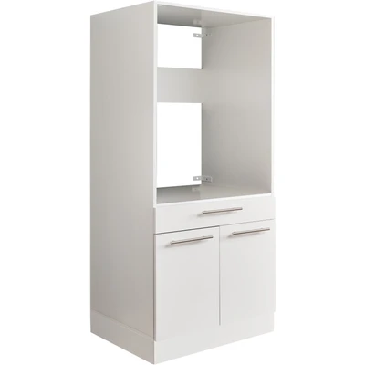 Abbildung von LAUNDREEZY Waschmaschinenschrank, Weiß Waschmaschinen Überbauschrank TÜV zertifiziert mit viel Stauraum 67,5 x 162 cm (B/H/T)