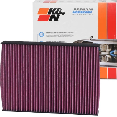 Abbildung von K&amp;N Filters DVF5063 Innenraumfilter Aktivkohlefilter 250 35 quadratisch RENAULT: Megane 4, Kadjar, Scénic IV, NISSAN: Qashqai 2