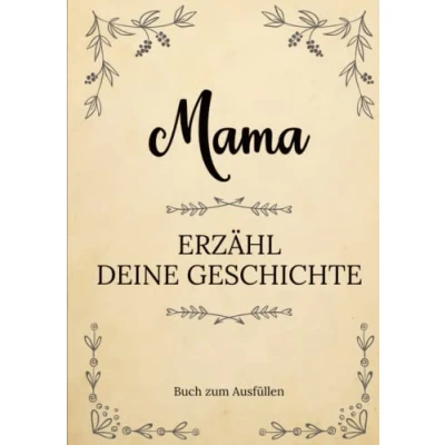 Abbildung von Mama erzähl deine Geschichte Buch zum Ausfüllen: aus deinem Leben Ein Erinnerungsbuch Ausfüllen und Weitergeben an Ihre Kinder ... Muttertag, ihrem Geburtstag oder Weihnachten