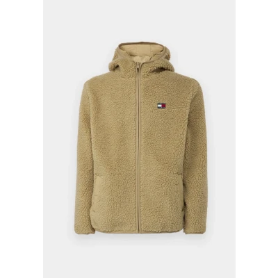 Abbildung von Tommy Jeans TJM Badge Fleecejacke, Herren, Größe: 6XL, Relic tan