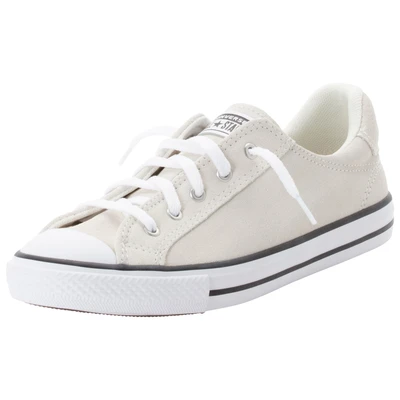 Abbildung von Converse Chuck Taylor Dainty Lucky Sneaker low, Damen, Größe: 39, Egret/white/black Veloursleder
