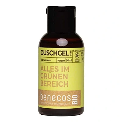 Abbildung von benecosBIO Mini Duschgel BIO Grüntee ALLES IM GRÜNEN BEREICH vegan recyceltes Plastik