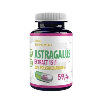 Abbildung von Astragalus 6000mg Äquivalent (400mg 15:1 Extrakt) 120 vegane Kapseln, 20% Polysaccharide, hochfestes Nahrungsergänzungsmittel