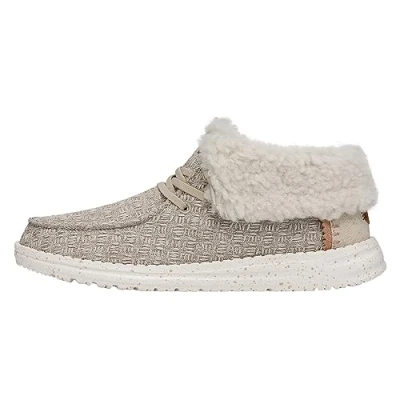 Abbildung von Hey Dude Wendy Fold Stitch Cozy Damen Boots Tan Size EU 40