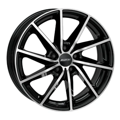 Abbildung von ALUTEC 4 loch 16Zoll 108mm Alufelge Singa schwarz front polier SIN60623P23 1 Felge