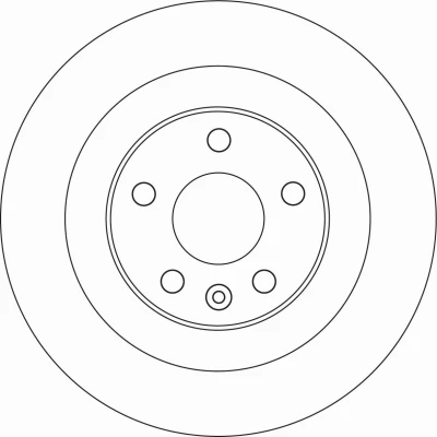 Abbildung von TRW DF6588 Bremsscheibe 302 12 5 108 voll lackiert hochgekohlt VOLVO: V90 II Estate, XC60 II, S90