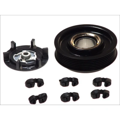 Abbildung von THERMOTEC KTT040081 Magnetkupplung DENSO 7SEU17C SUZUKI: SWIFT 3, 4, FIAT: Doblo II Box Body / Estate, OPEL: Corsa D Hatchback