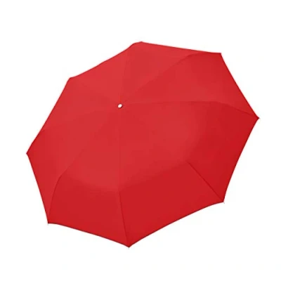 Abbildung von doppler Taschenschirm Fiber Golf Trekking Super leicht Mit Umhängeschlaufe Rot