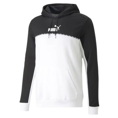 Abbildung von PUMA Herren ESS Block X Tape Hoodie Tr Schweiß, Schwarz, XXL