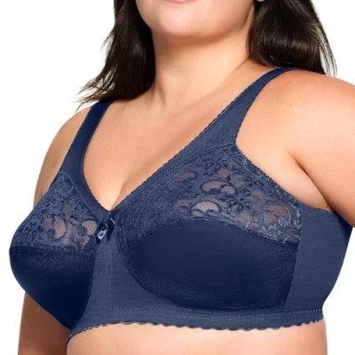 Abbildung von Glamorise Magic Lift Soft Cup, Übergröße, mit Schulter Komfort,Blau,85C
