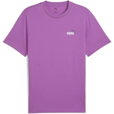 Abbildung von Puma Color Small LOGO TEE Tshirt basic, Herren, Größe: Medium, Wild berry