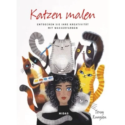 Abbildung von Katzen malen: Originelle und achtsame Aquarellmalerei: Entdecken Sie Ihre Kreativität mit Wasserfarben