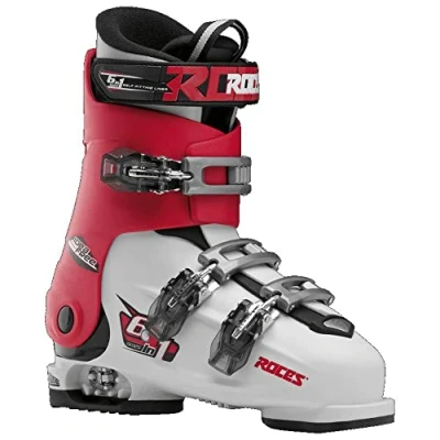 Abbildung von Roces Kinder Idea Free 22.5 25.5 Kinderskischuh Verstellbar, White Red Black, 36 40