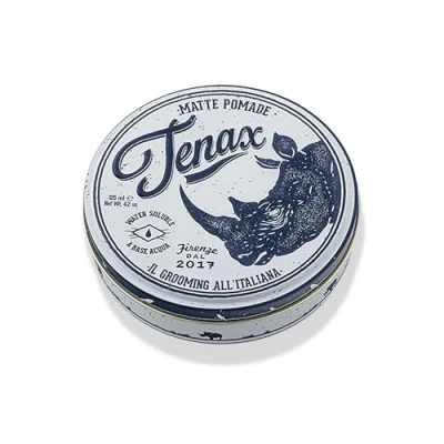 Abbildung von Tenax Ultra Strong Shine Pomade, 125 ml, wasserbasierte Pomade für Männer verleiht superfesten Halt &amp; starken Glanz, leicht auszuwaschendes Haarwachs mit markantem Duft
