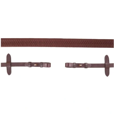 Abbildung von BR Zügel Eventa Pro Grip 16mm/Runde Schnalle Braun Warmblut
