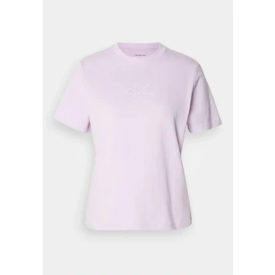 Abbildung von Calvin Klein Jeans Classic FIT TEE Tshirt print, Damen, Größe: XS, Lavender blush