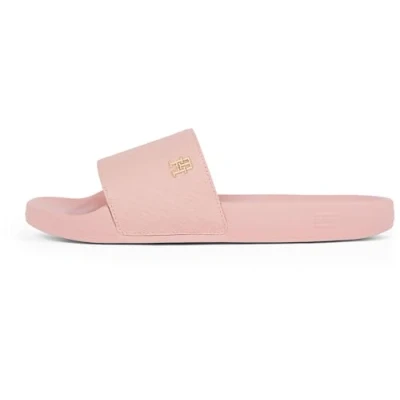 Abbildung von Tommy Hilfiger Pantolette »TH MONOGRAM POOLSIDE«, Bequemschuh, Sommerschuh, Schlupfschuh mit TH Schmuckelement