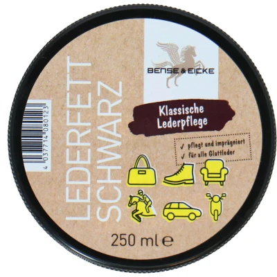 Abbildung von Bense &amp; Eicke Lederfett Schwarz 250ml