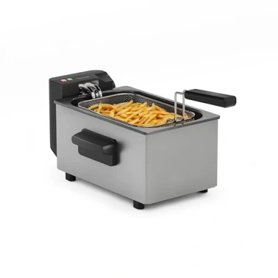 Abbildung von Tristar Fritteuse, 3L Kapazität, 2000 W, Cool Zone Technologie, Edelstahl, Einstellbares Thermostat, Leicht zu Reinigen, Abnehmbare Teile, FR 9325, Silver