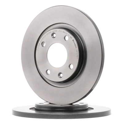 Abbildung von BREMBO COATED DISC LINE 08.7238.11 Bremsscheibe 266 13 4 voll beschichtet mit Schrauben CITROËN: C2 Hatchback, C3 II, I Hatchback