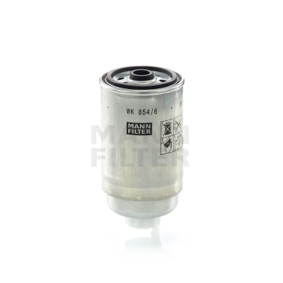 Abbildung von MANN FILTER WK 854/6 Kraftstofffilter Anschraubfilter ALFA ROMEO: 147, 156 Saloon, Sportwagon, FIAT: Ducato II Minibus, Stilo Hatchback