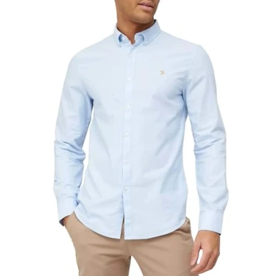 Abbildung von Farah Hemd, Herren, Größe: Large, Sky blue