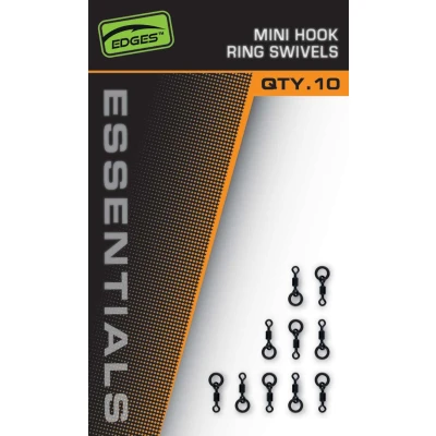 Abbildung von Fox Edges Mini Hook Ring Swivels (10 Stück) Wirbel angeln