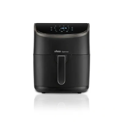 Abbildung von Ufesa Sparrow Friteuse, Heißluftfritteuse, 6 L, 8 Programme, 1700 W, Digital, Timer, Temperatur 80ºC 200ºC, BPA und PFOA frei, Antihaft Korb Schale