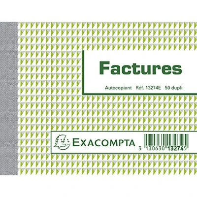 Abbildung von Exacompta 13274E Quittungsblock, 105 x 135 mm, selbstdurchschreibend, französischer Druck